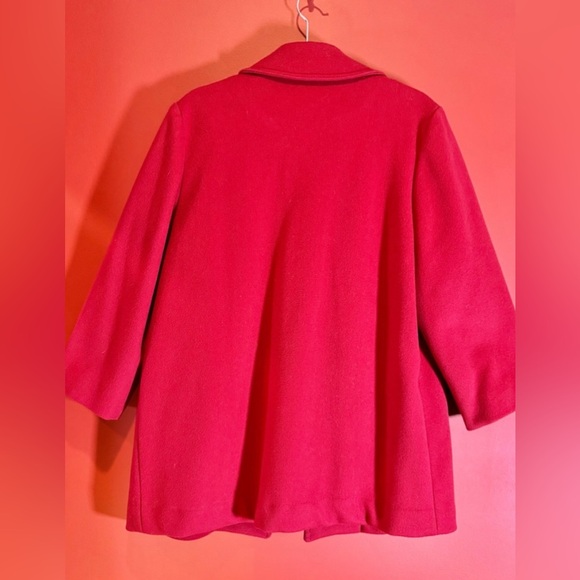 Luba Paris Red Pea Coat vintage - Picture 2 of 4